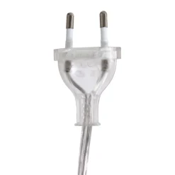 Nachttischlampe Metall Glas in Stahl Weiß E27 45 cm