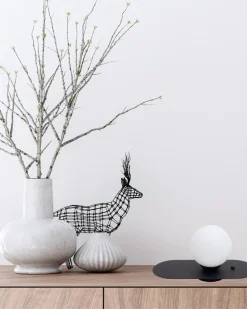 Nachttischlampe mit Schalter Glas Metall E27 22 cm