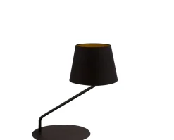 Nachttischlampe Schwarz Kupfer Metall Lesen 43 cm klein