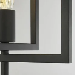 Nachttischleuchte 60,5 cm E27 Schwarz Metall Retro DEAN