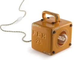 Nachttischleuchte Keramik E27 15,5 cm breit 20 cm eckig