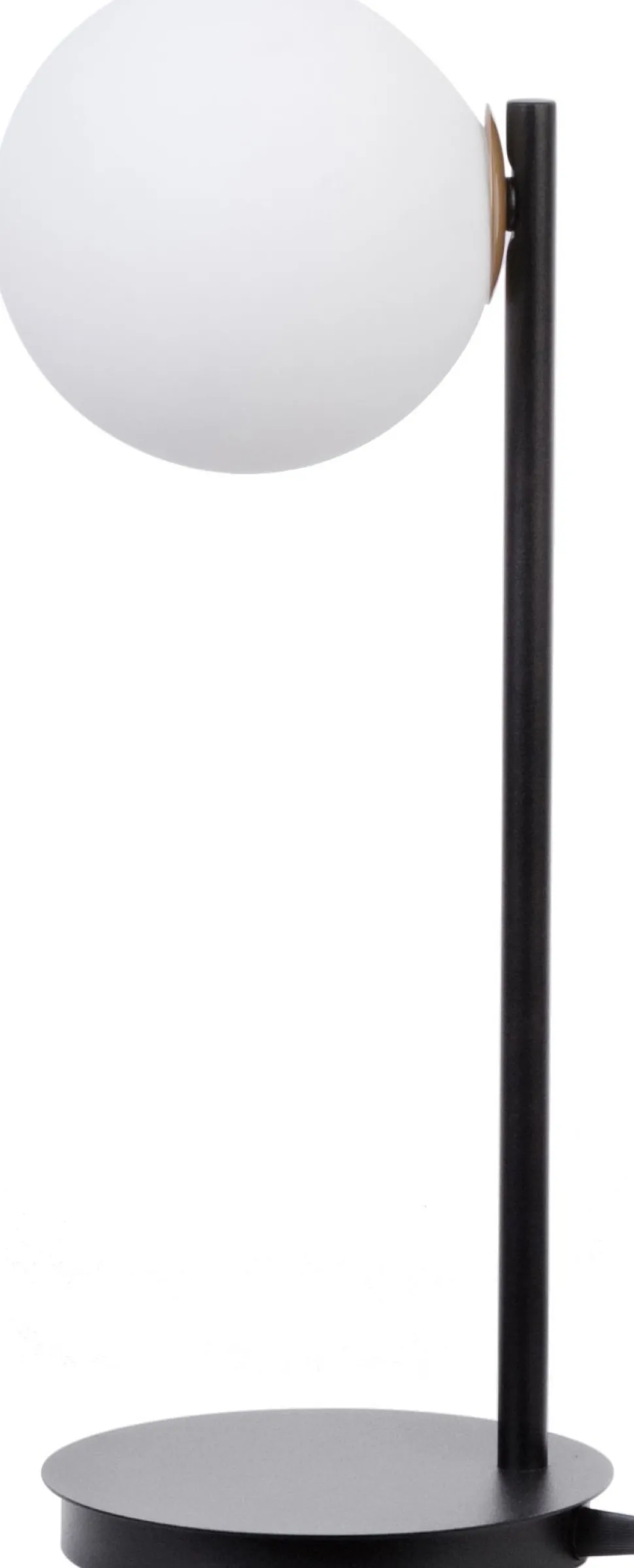 Nachttischleuchte Metall Glas blendarm G9 43 cm klein