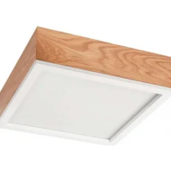 Natürliche Deckenlampe Eiche Glas L:31 cm E27 2-flmg