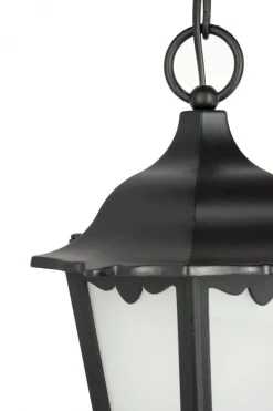 Outdoor Pendelleuchte Schwarz IP43 Rustikal DILSEN