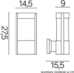 Outdoor Wandlampe CANDO IP54 blendarm wetterfest