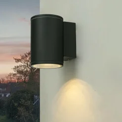 Outdoor Wandleuchte Anthrazit IP54 Aluminium GU10