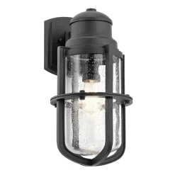 Outdoor Wandleuchte Schwarz IP44 Maritim LERA