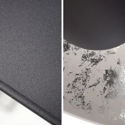 Pendellampe rund Ø55cm Retro Schwarz Silber