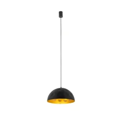 Pendelleuchte Ø 33 cm E27 in Schwarz Gold matt