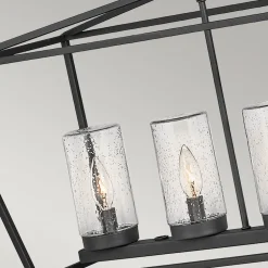 Pendelleuchte außen 101,6 cm lang E14 IP44 Schwarz Vintage