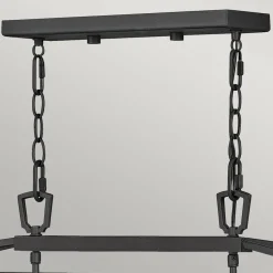 Pendelleuchte außen 101,6 cm lang E14 IP44 Schwarz Vintage