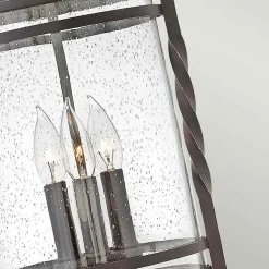 Pendelleuchte außen Glas Aluminium E14 IP44 30,1 cm breit