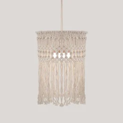 Pendelleuchte außen kabellos LED Akku IP54 Ø 30cm Beige 2700K