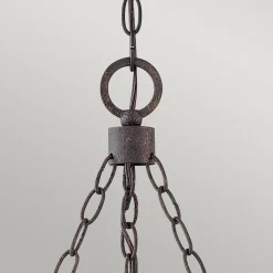 Pendelleuchte außen Ring IP44 rund Ø 76,2 cm Metall Glas E14