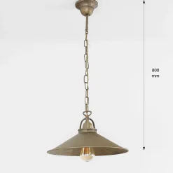 Pendelleuchte Bronze Antik Groß Handarbeit