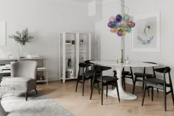 Pendelleuchte Bunt B: 50 cm H: max. 120 cm Glas Metall 8x G9