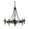 Pendelleuchte CAMELOT 9 Schwarz Ø60cm Design Lampe