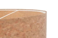 Pendelleuchte E27 Ø 50 cm rund Natur Weiß Kork Modern