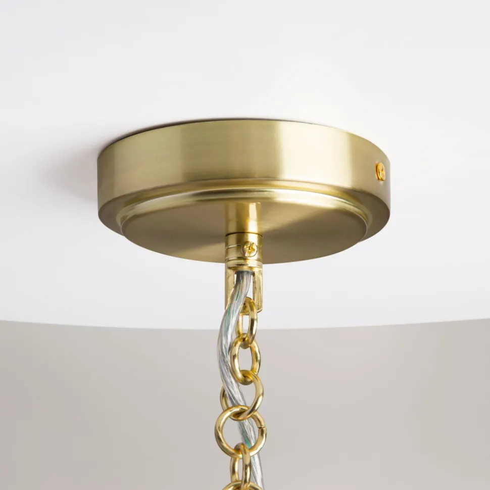 Pendelleuchte Edelstahl Stoff E14 Ø 68 cm rund Modern