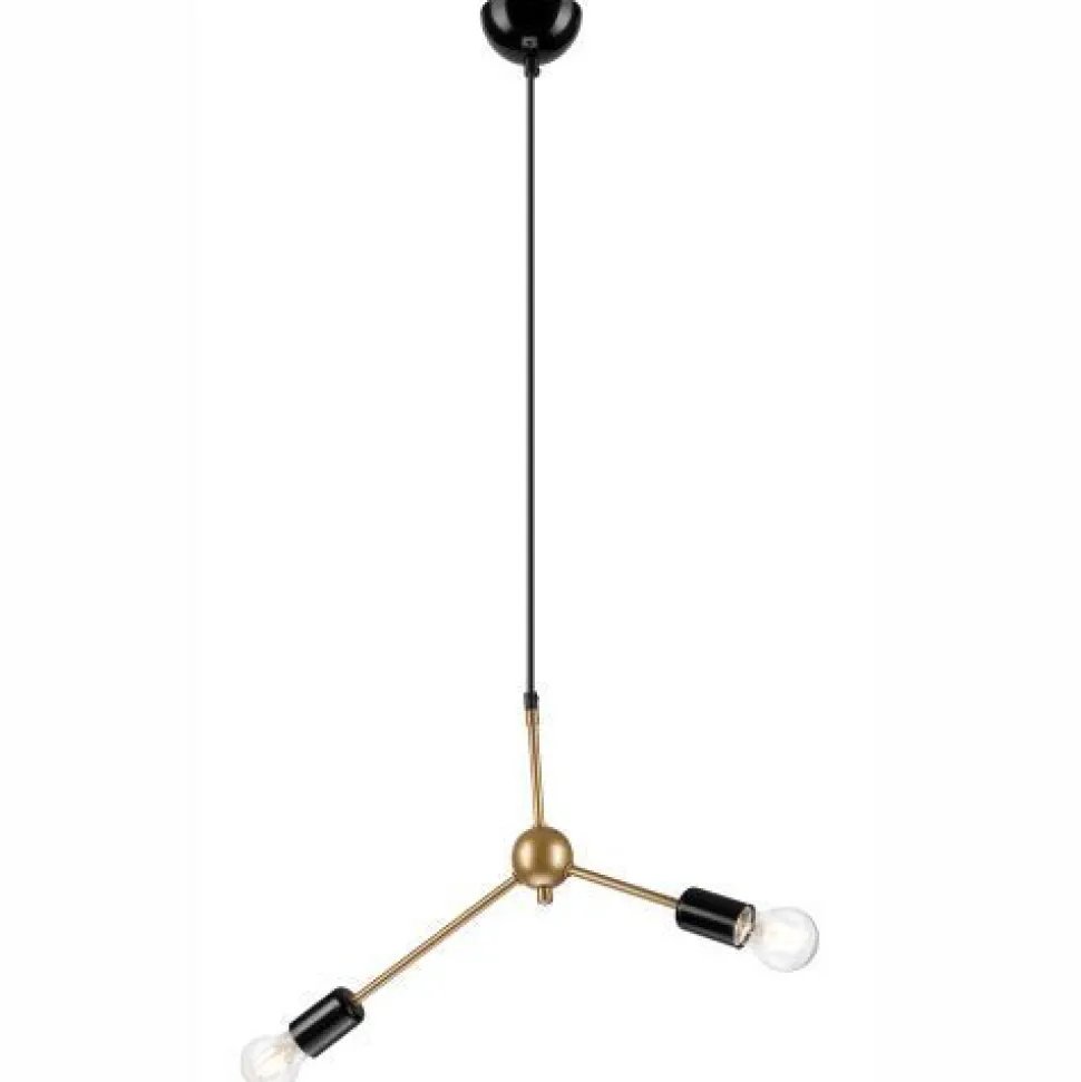 Pendelleuchte Esstisch in Gold Metall Wohnzimmer