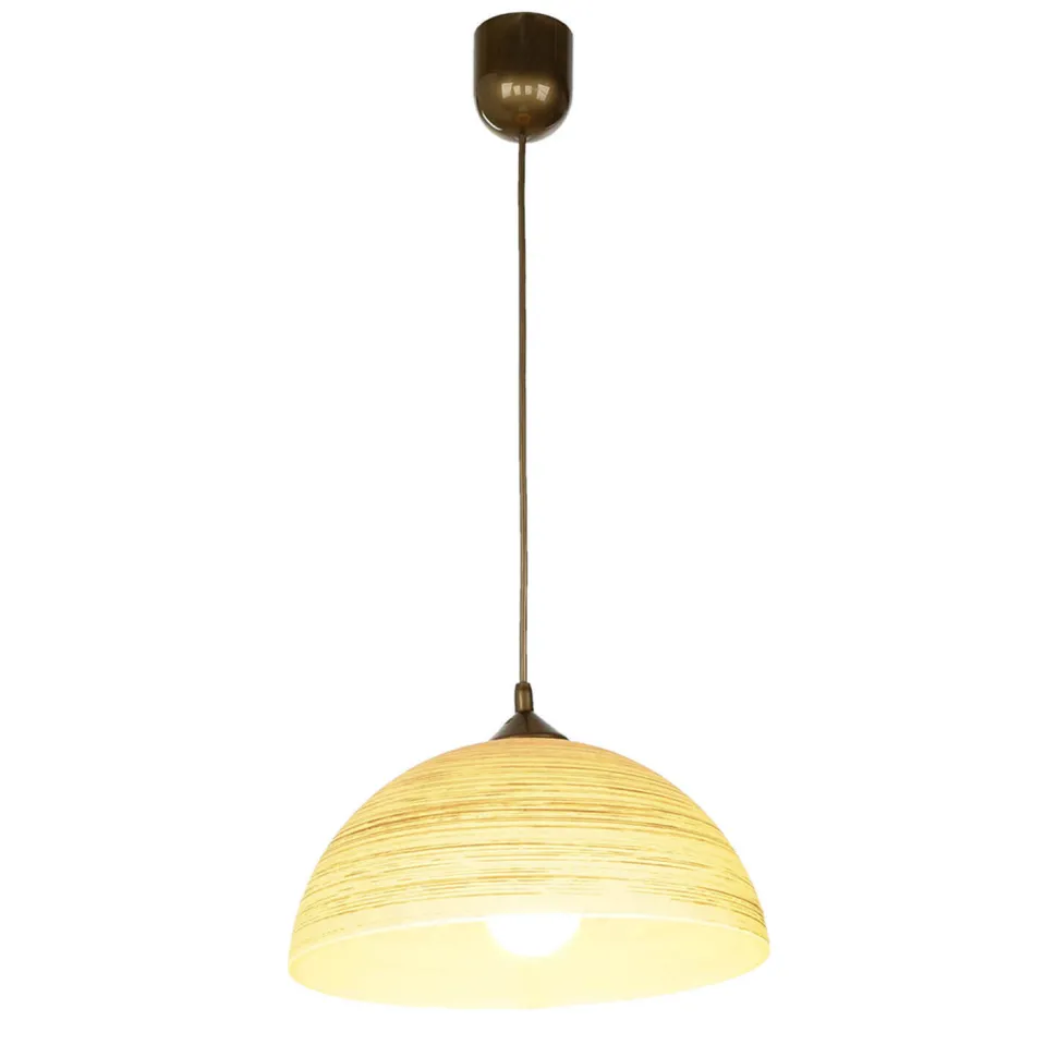 Pendelleuchte FERA Gold Retro rund Esstisch