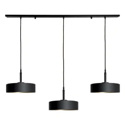 Pendelleuchte 3-flammig B: 120 cm Messing Eisen E27