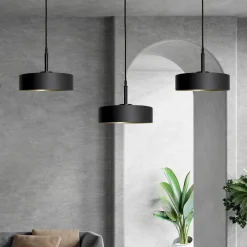 Pendelleuchte 3-flammig B: 120 cm Messing Eisen E27