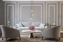 Pendelleuchte 3-flammig in Schwarz Messing E27 Esszimmer