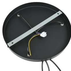 Pendelleuchte 3-flammig Schwarz Metall Draht Schirm