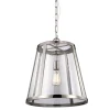 Pendelleuchte FLOR Nickel Ø41cm Lampe Wohnzimmer