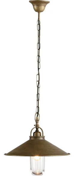 Pendelleuchte für Außen Giada Echt-Messing