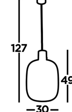 Pendelleuchte Glas D: 30 cm in Messing Bernstein E27 REAGAN