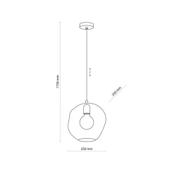 Pendelleuchte Glas Kugelschirm E27 elegant BOSTA