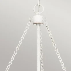 Pendelleuchte Glas Seil Metall E27 D: 50,4 cm rund 4x E27