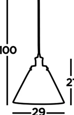 Pendelleuchte Glas Vintage Ø 29 cm in Silber Klar