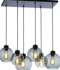 Pendelleuchte Graphit KALETE 6xE27 Esstisch Lampe