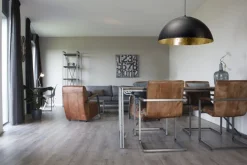 Pendelleuchte Grau Metall Gold Ø40cm Design LARINO