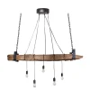 Pendelleuchte Holz Natur152 cm lang 5-flammig wohnlich