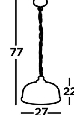 Pendelleuchte Jugendstil Ø 27 cm Glas Metall in Silber Klar