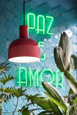 Pendelleuchte Keramik E27 rund Ø 22,5 cm Koralle