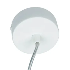 Pendelleuchte Keramik Weiß bemalbar Ø 7,5 cm schmal