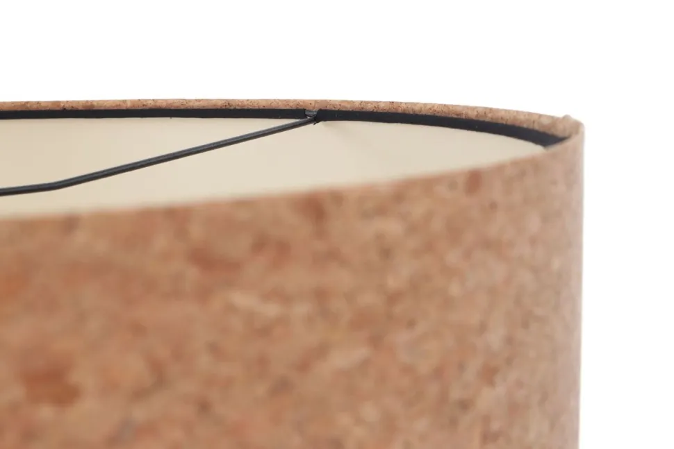 Pendelleuchte Kork Ø 30 cm E27 Natur Schwarz Modern Esstisch