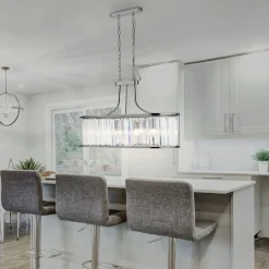 Pendelleuchte Kristall 78 cm lang H: max. 1,5 cm 2x E14