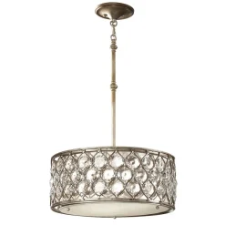 Pendelleuchte Kristall Rund Ø46cm in Silber