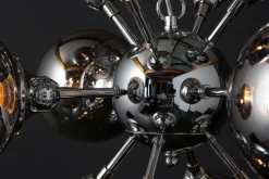 Pendelleuchte Kugel Schirme in Silber Modern Design