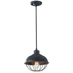 Pendelleuchte LANA Schwarz Ø25cm verstellbar Lampe