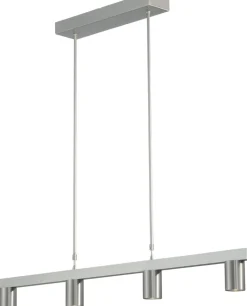 Pendelleuchte länglich Metall 4-flammig 100 cm breit