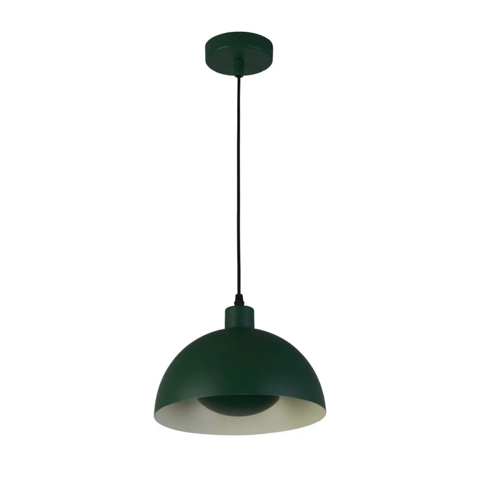 Pendelleuchte Loft E27 Ø40 cm rund Metallschirm in Grün