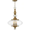 Pendelleuchte LYN Messing Antik Ø46cm Lampe