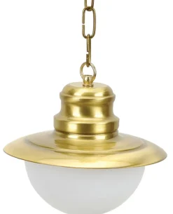 Pendelleuchte Messing Glas Ø20cm außen Maritim